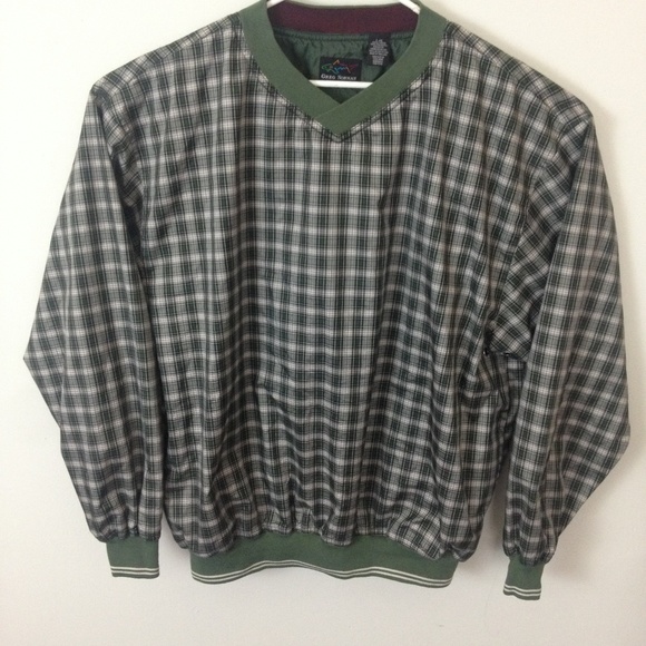 Greg Norman Collection Other - Greg Norman Pullover Windbreaker L Check Golf